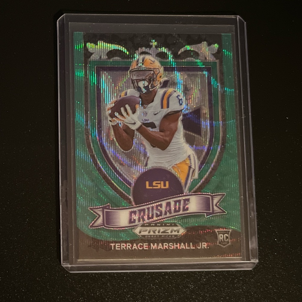 Terrace Marshall Jr. Green Wave Prizm Crusade Parallel RC SP